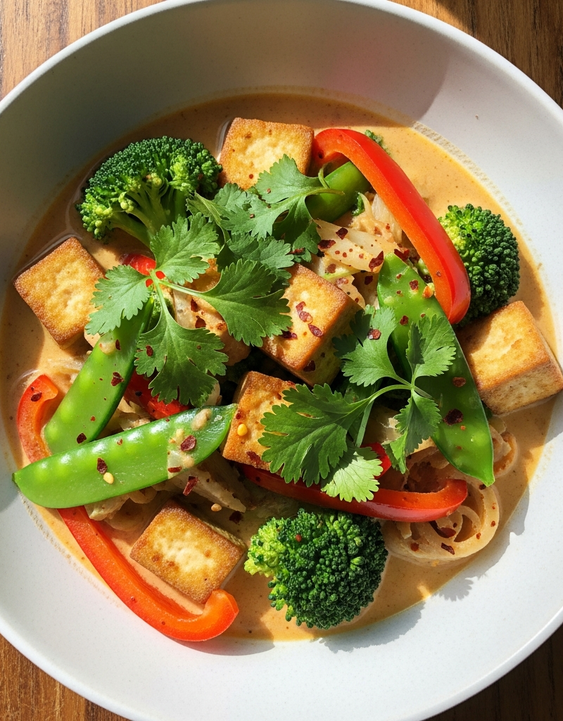 Tofu and Vegetable Coconut Curry
