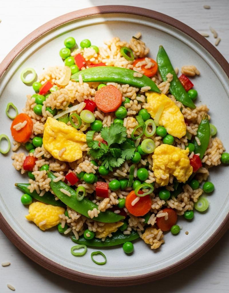 Vegetarian Egg Fried Rice