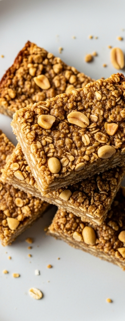 Crispy Peanut Butter Oat Bars