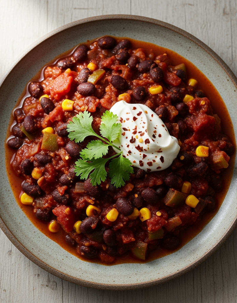 Quick Black Bean Chili