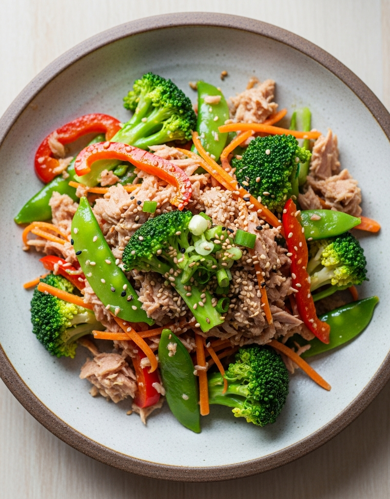 Quick Tuna Stir-Fry with Vegetables
