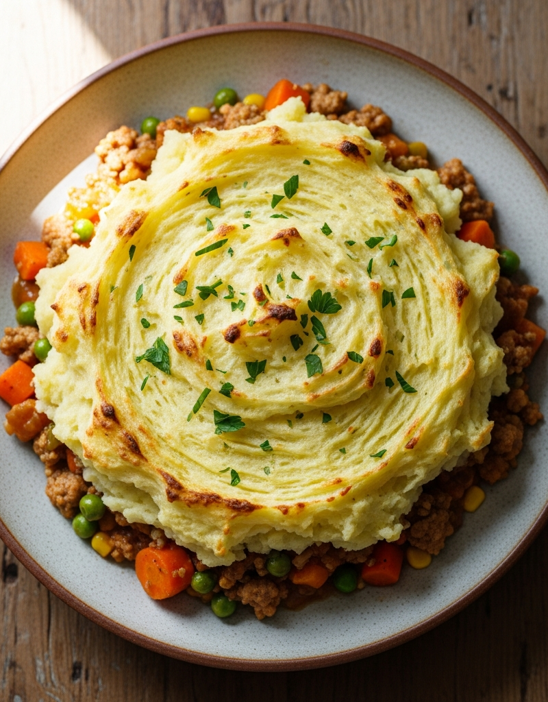 Ground Turkey and Vegetable Shepherd's Casserole