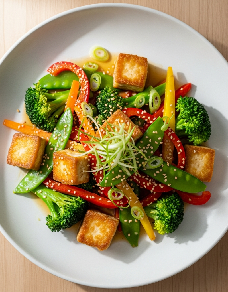 Quick Tofu Vegetable Stir-Fry