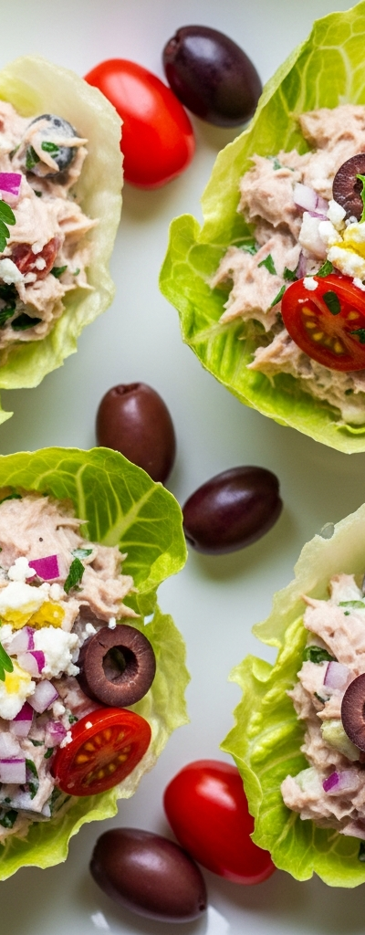 Mediterranean Tuna Salad Cups