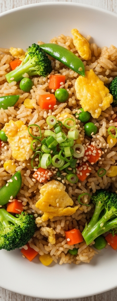 Egg Fried Rice with Mixed Vegetables