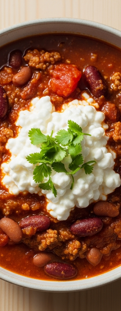 Protein-Packed Cottage Cheese Chili