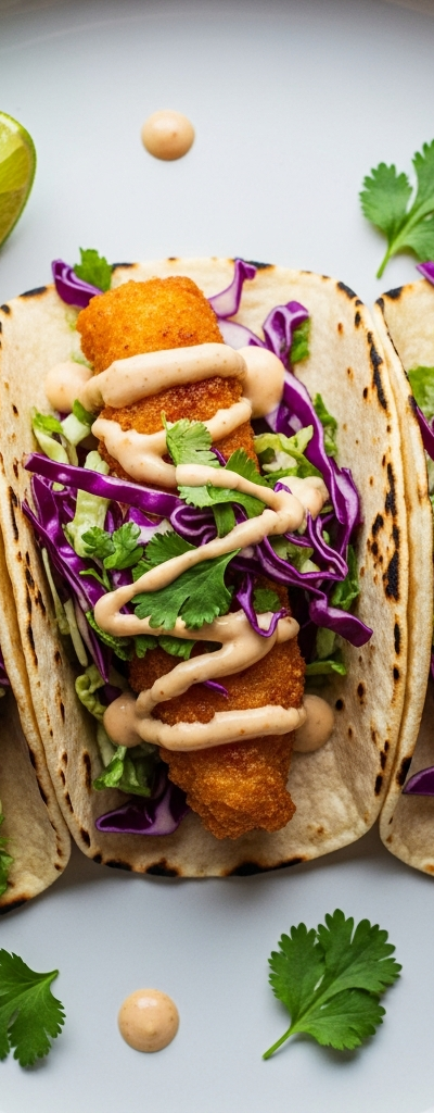 Crispy Fish Tacos with Zesty Slaw