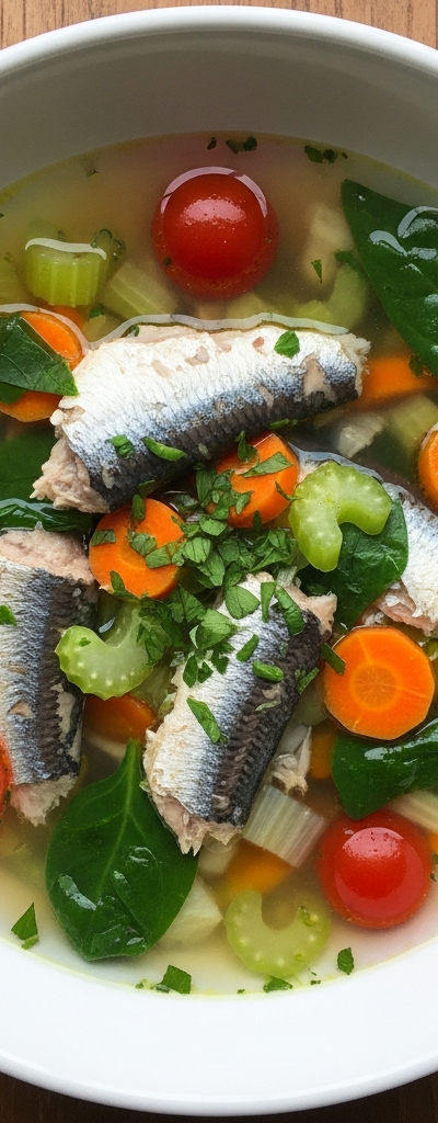 Hearty Sardine and Vegetable Soup