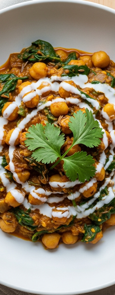 Chickpea and Spinach Curry
