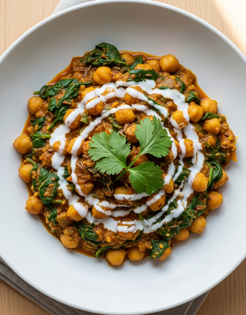 Chickpea and Spinach Curry