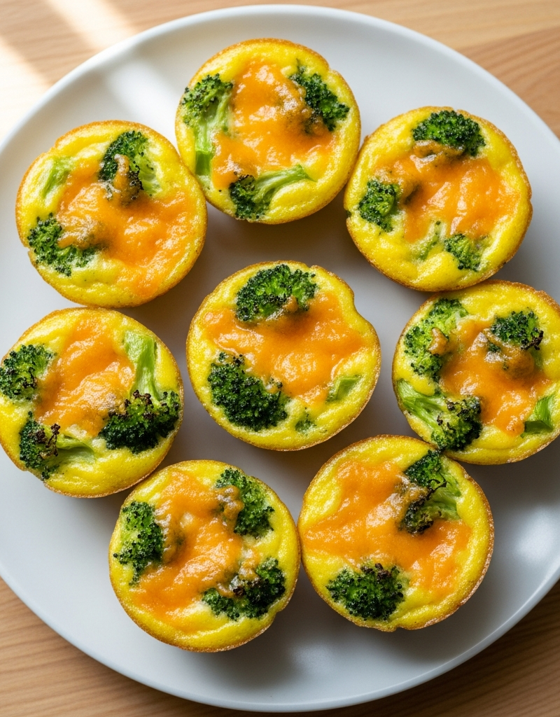 Cheddar Broccoli Egg Bites