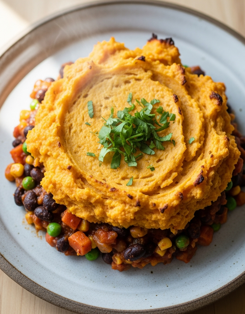 Black Bean and Vegetable Shepherd's Casserole