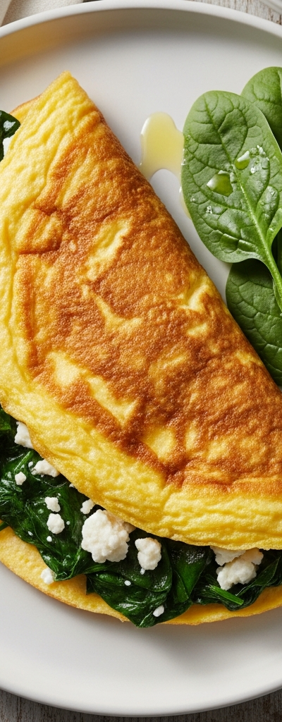 Spinach and Feta Omelette
