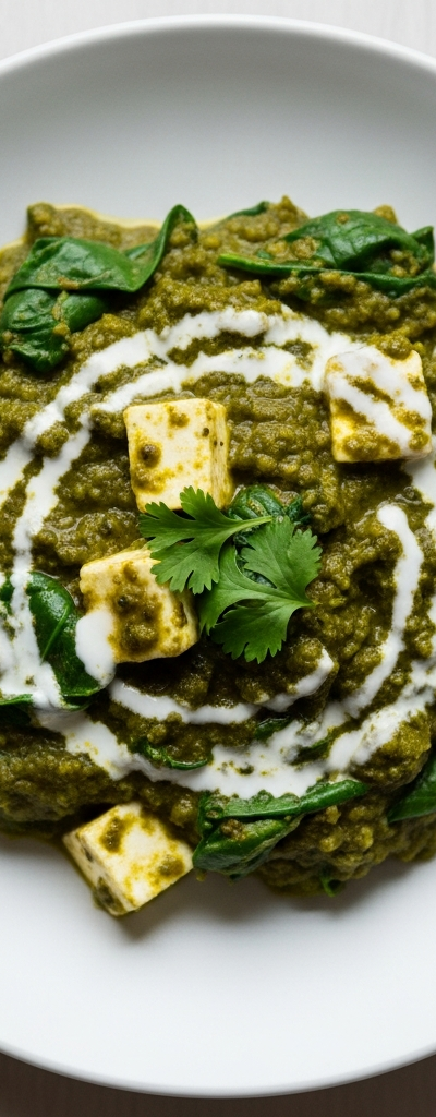 Cottage Cheese and Spinach Curry