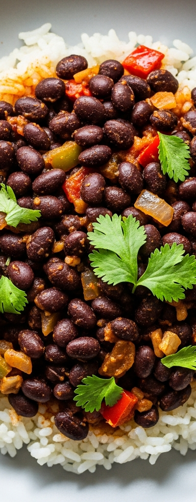Quick Black Bean and Rice Skillet
