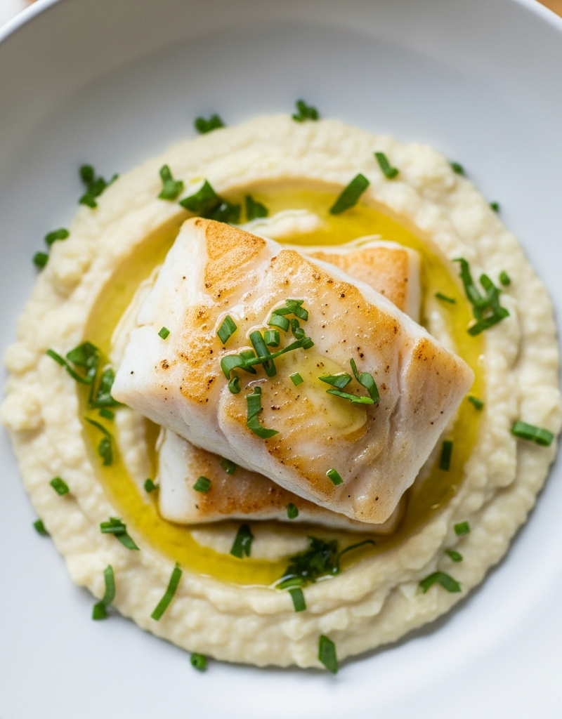 White Fish and Cauliflower Mash Bowl