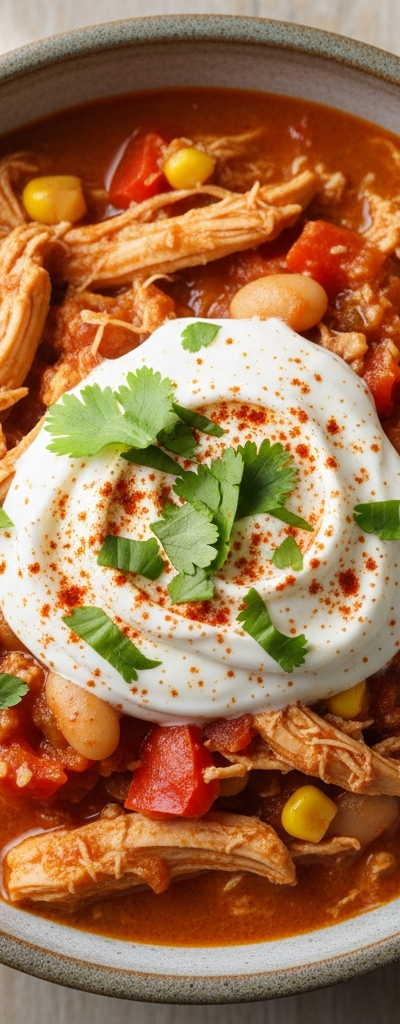 Greek Yogurt Chicken Chili