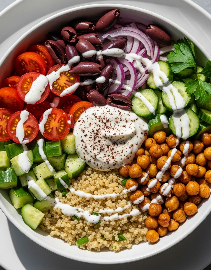 Mediterranean Chickpea & Quinoa Bowl