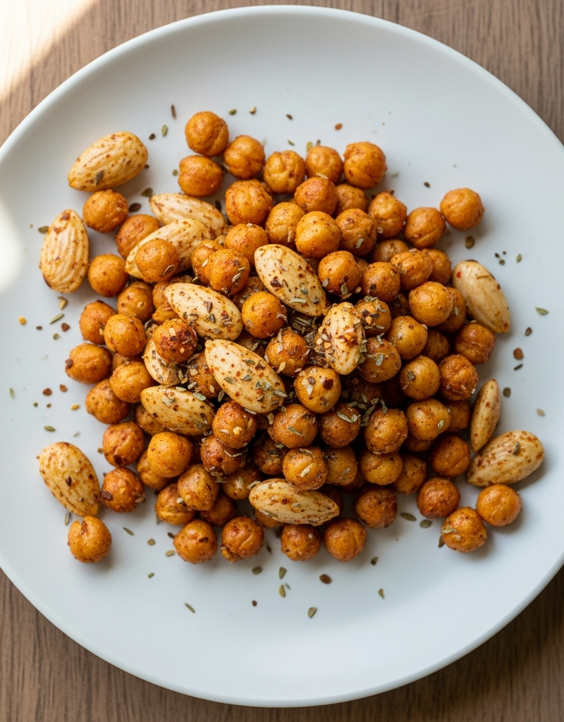 Mediterranean Spiced Chickpea Crunch Mix