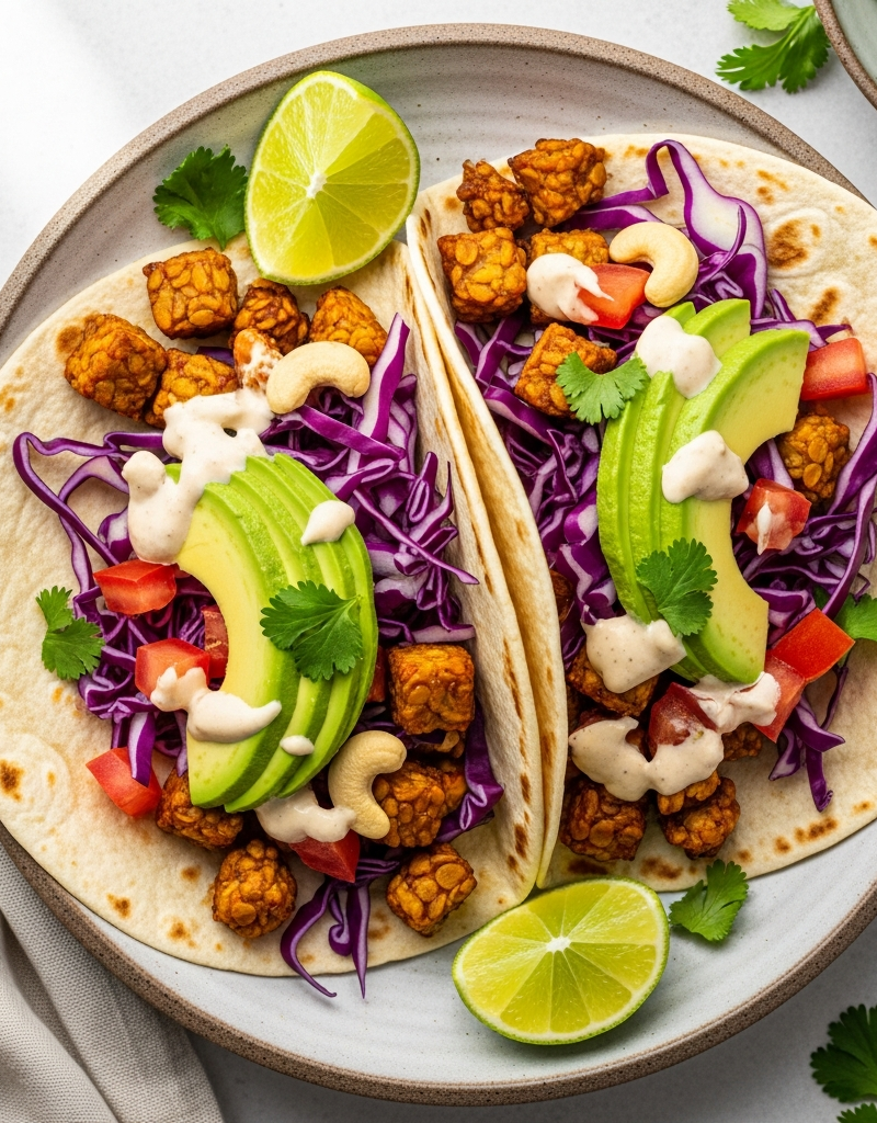 Tempeh Taco Wraps