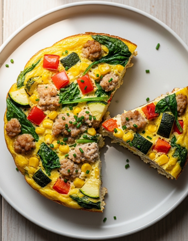 Turkey and Veggie Breakfast Frittata
