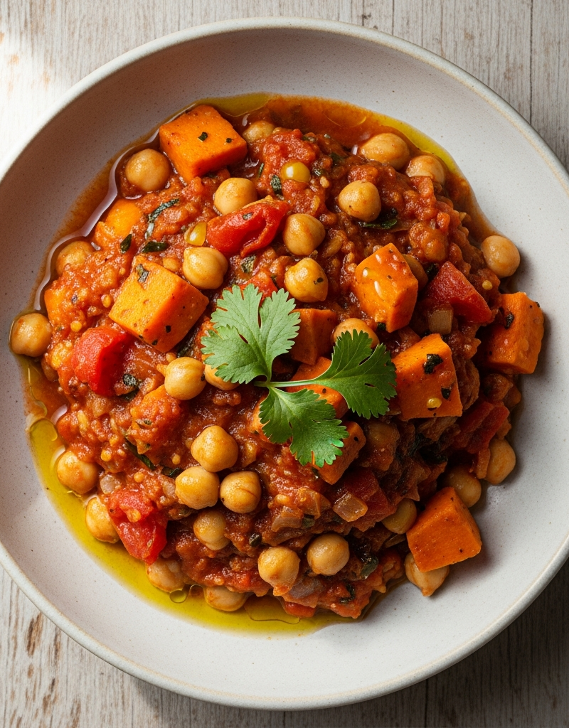 Mediterranean Sweet Potato & Chickpea Stew