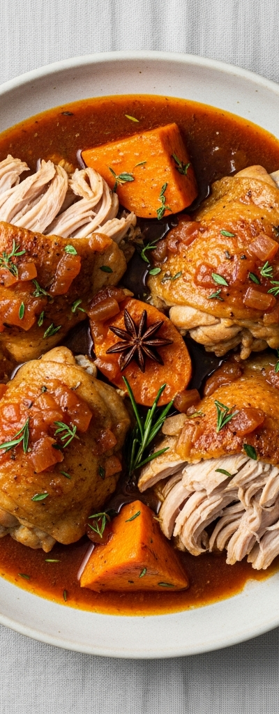 Sweet Potato and Chicken Thigh Stew