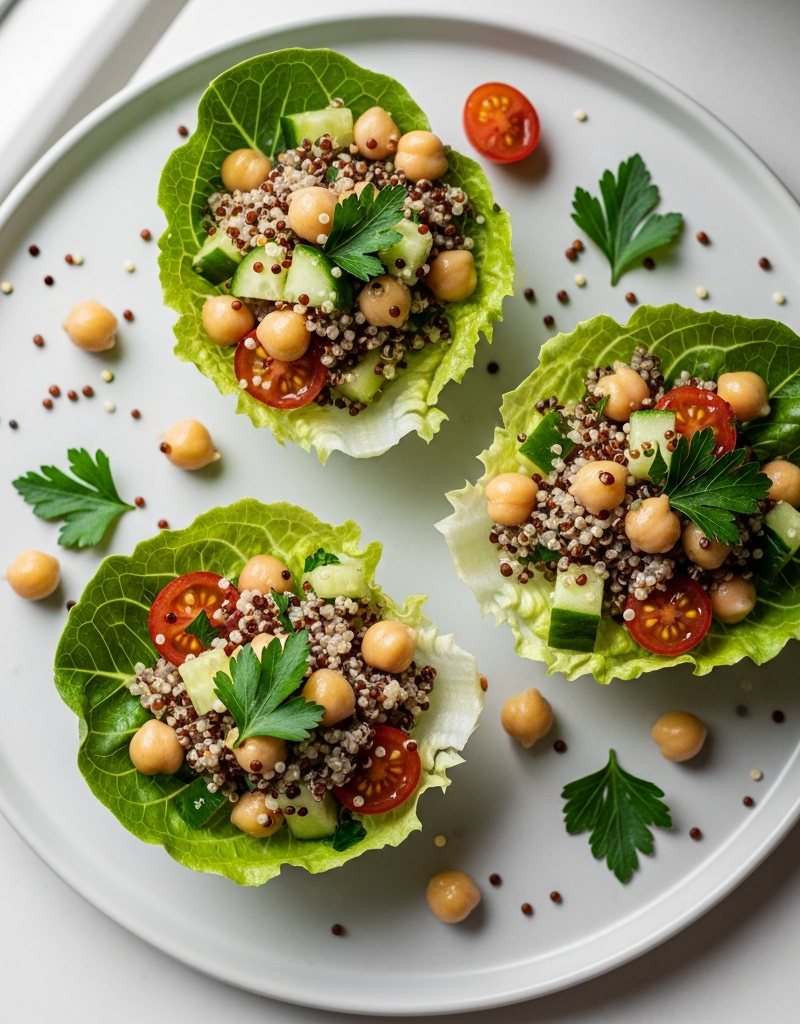 Chickpea Quinoa Salad Cups