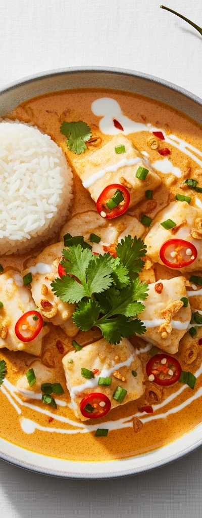 Spicy Cod Coconut Curry