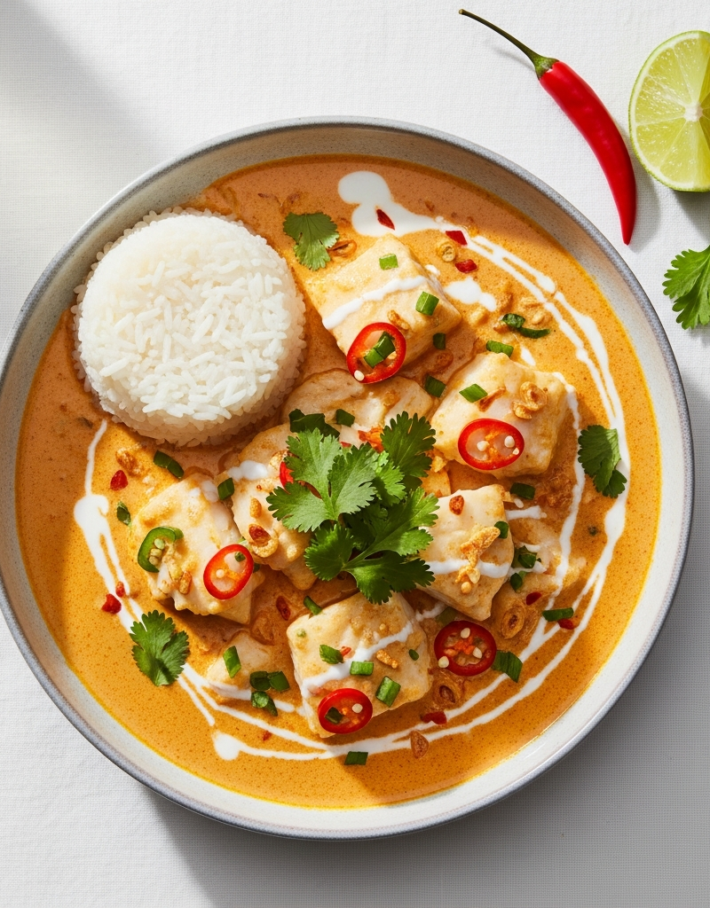 Spicy Cod Coconut Curry