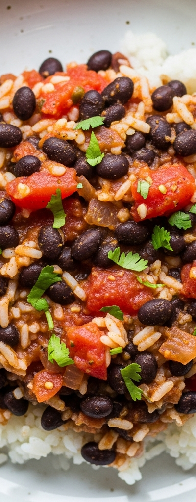 Black Bean and Tomato Rice Skillet