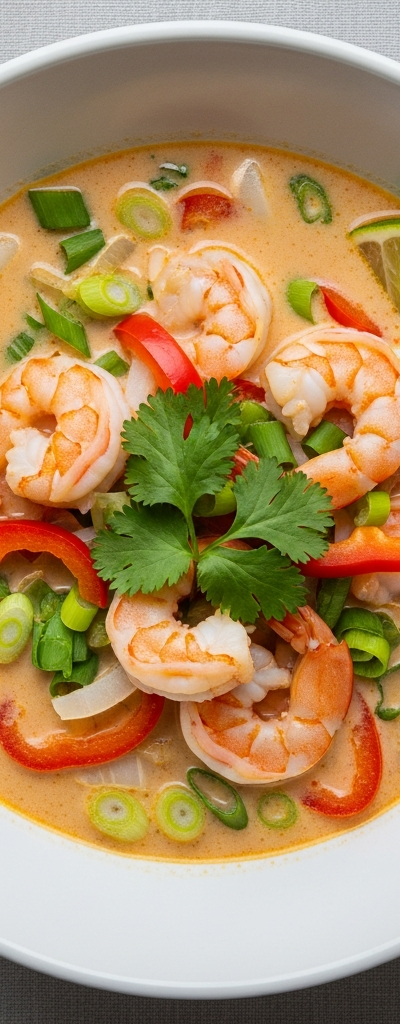 Keto Shrimp Coconut Soup