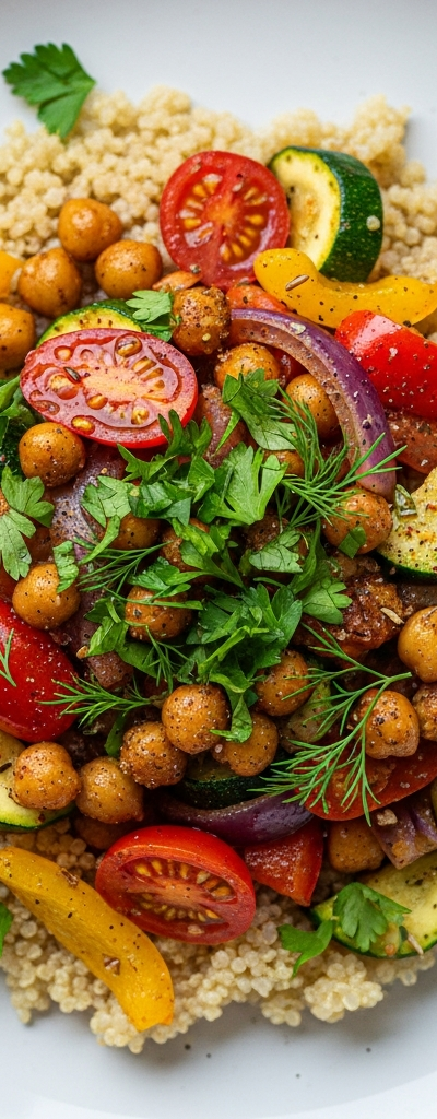 Mediterranean Chickpea and Vegetable Stir Fry