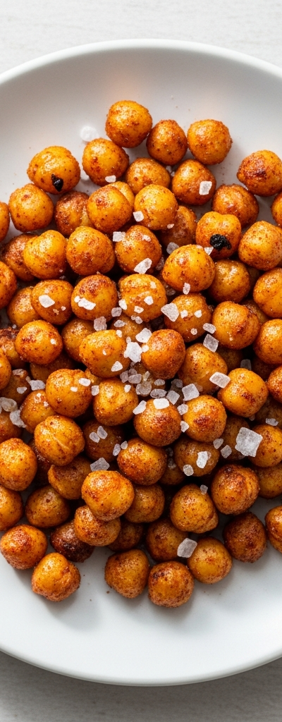 Crunchy Roasted Chickpeas with Paprika and Sea Salt