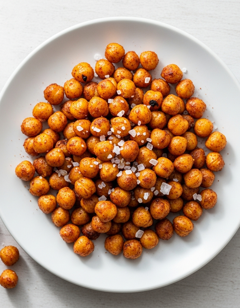 Crunchy Roasted Chickpeas with Paprika and Sea Salt
