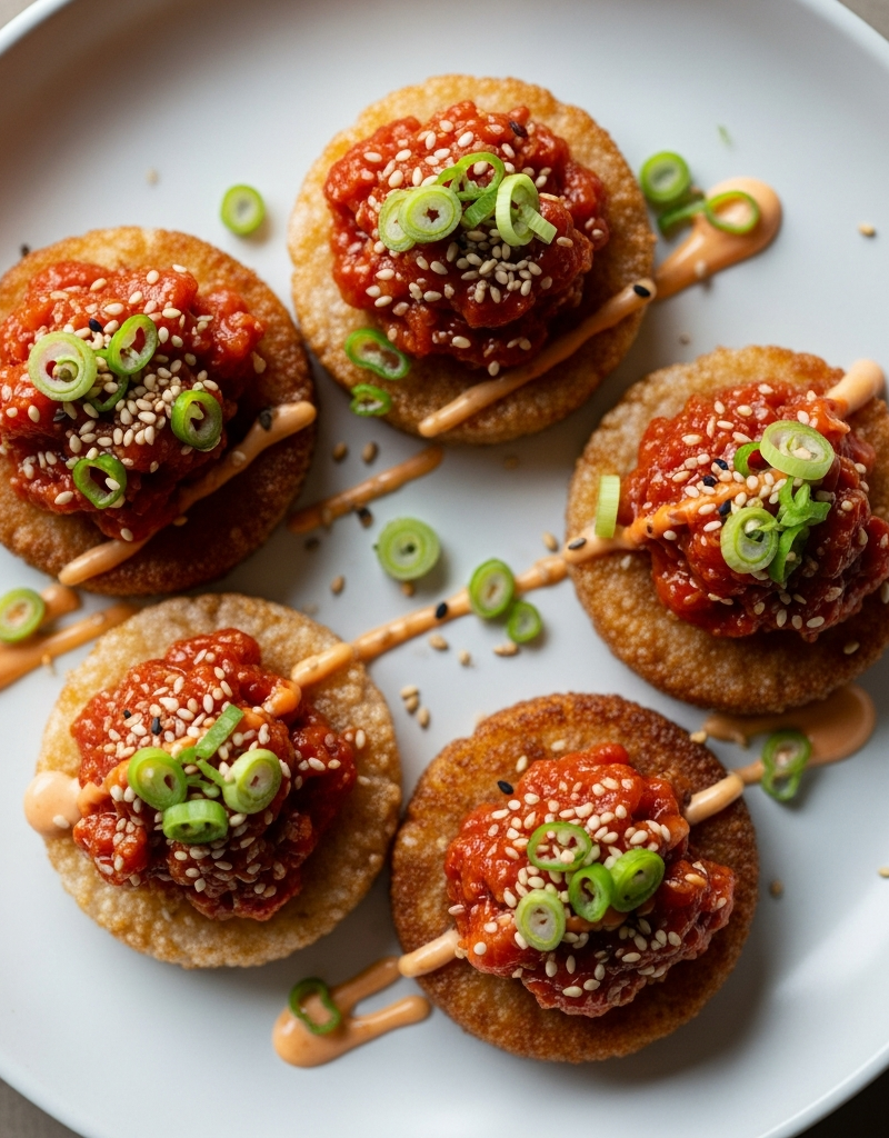 Spicy Tuna Rice Cakes