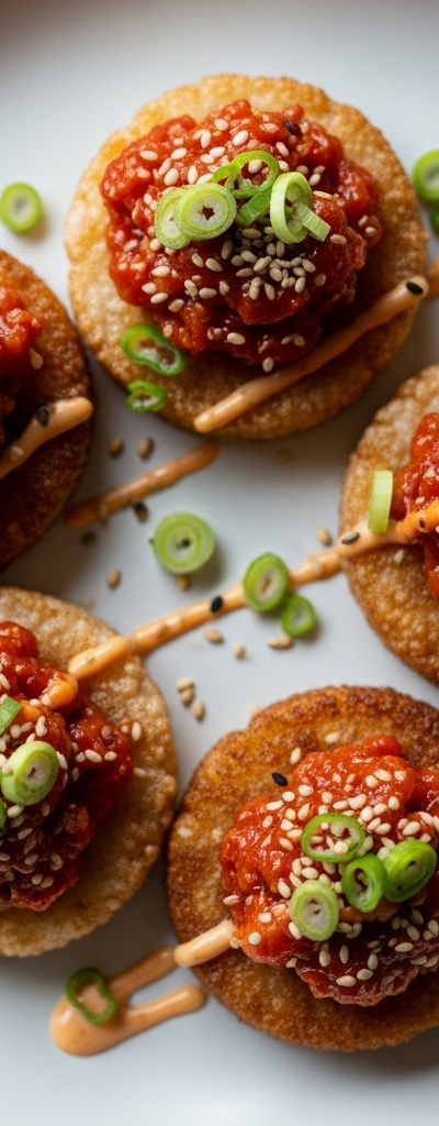 Spicy Tuna Rice Cakes