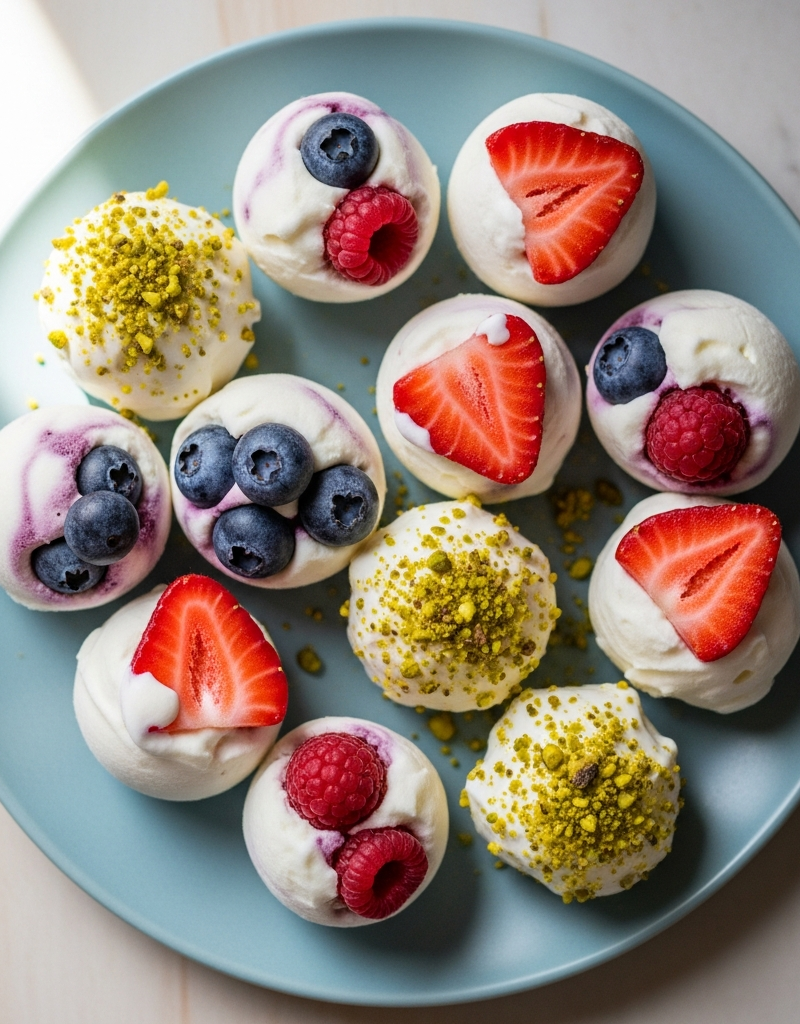 Frozen Yogurt Berry Bites