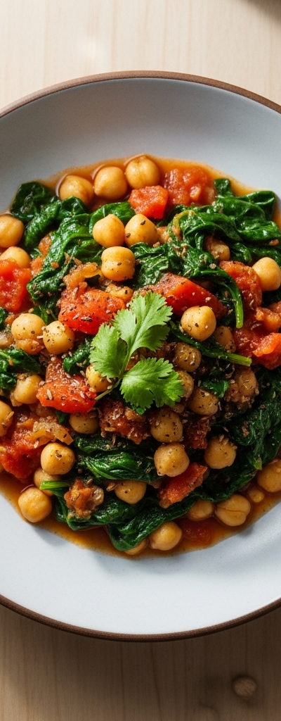 Chickpea and Spinach Stew