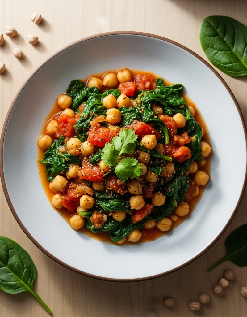 Chickpea and Spinach Stew