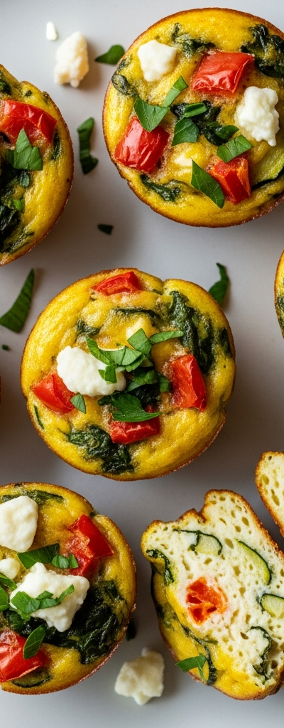 Mediterranean Baked Egg and Veg Bites