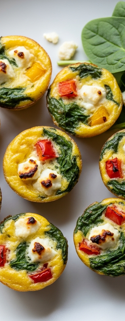 Mini Mediterranean Baked Egg Bites