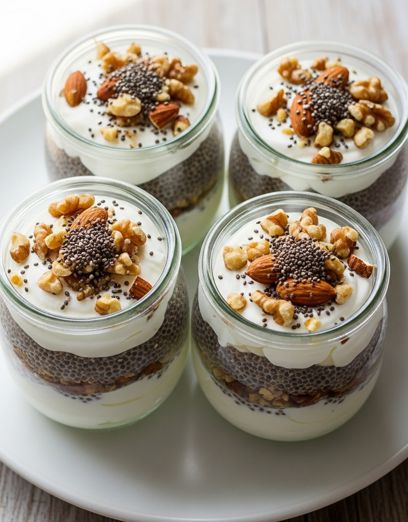 Keto Yogurt Chia Snack Pots