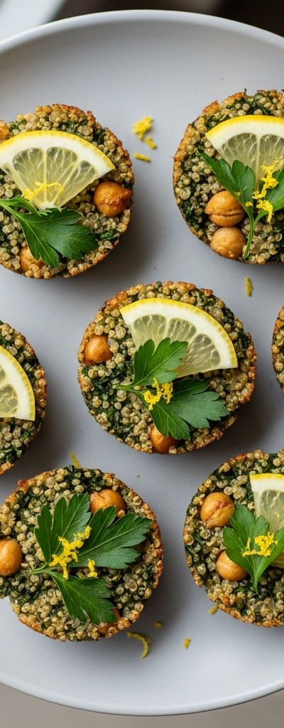 Lemon Herb Quinoa Snack Cups