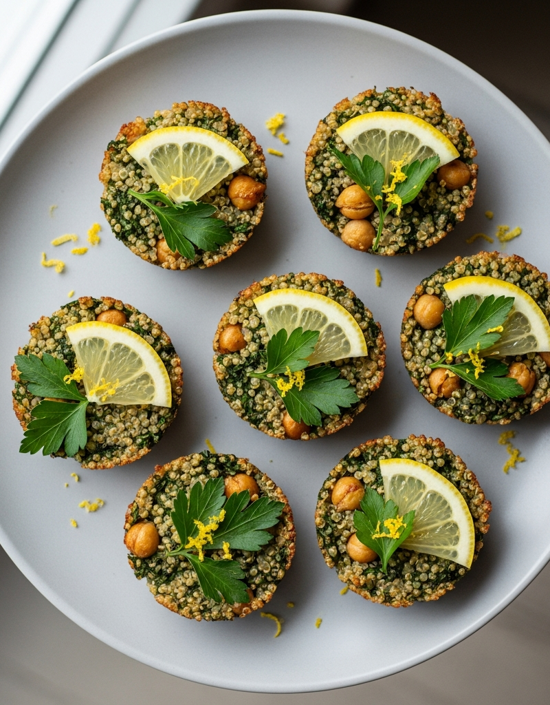 Lemon Herb Quinoa Snack Cups