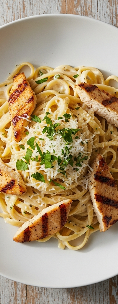 Creamy Chicken Alfredo Pasta