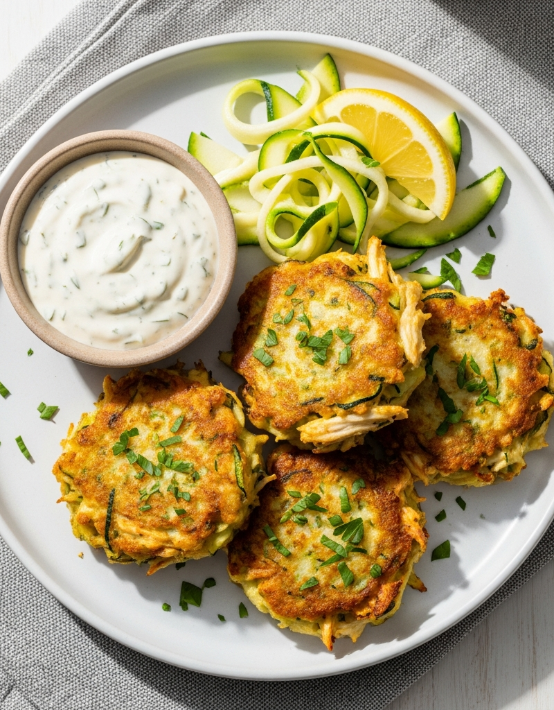 Chicken Zucchini Fritters