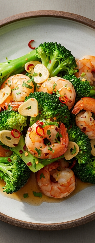 Garlic Shrimp and Broccoli Stir-Fry