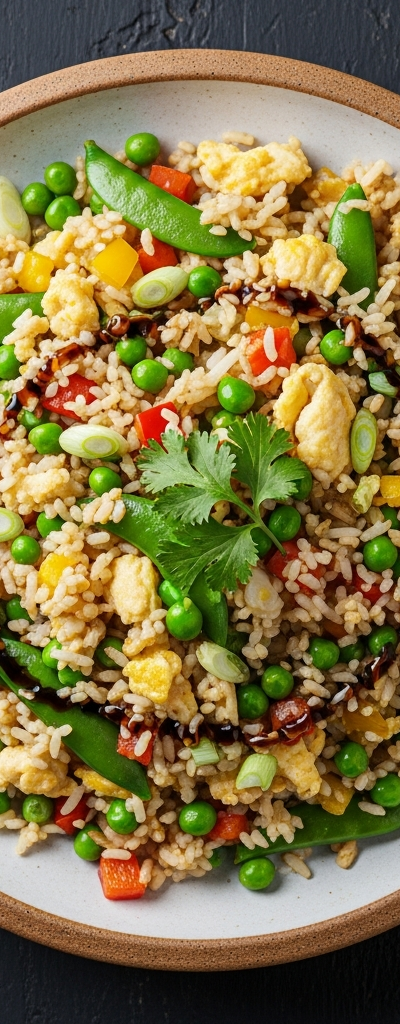 Vegetarian Fried Rice with Vegetables