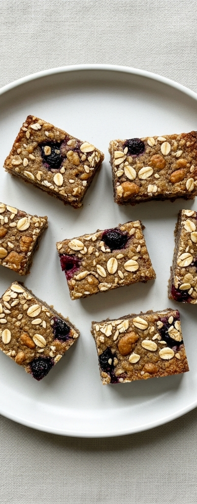 Nutty Oat and Berry Bars